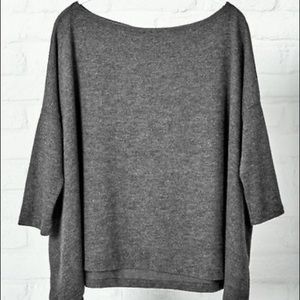 Large Stella & Dot Addy Poncho in Charcoal BNWT
